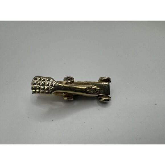 Balfour Roadster Car Tie Clip Goldtone Vintage Signed - Picture 4 of 8